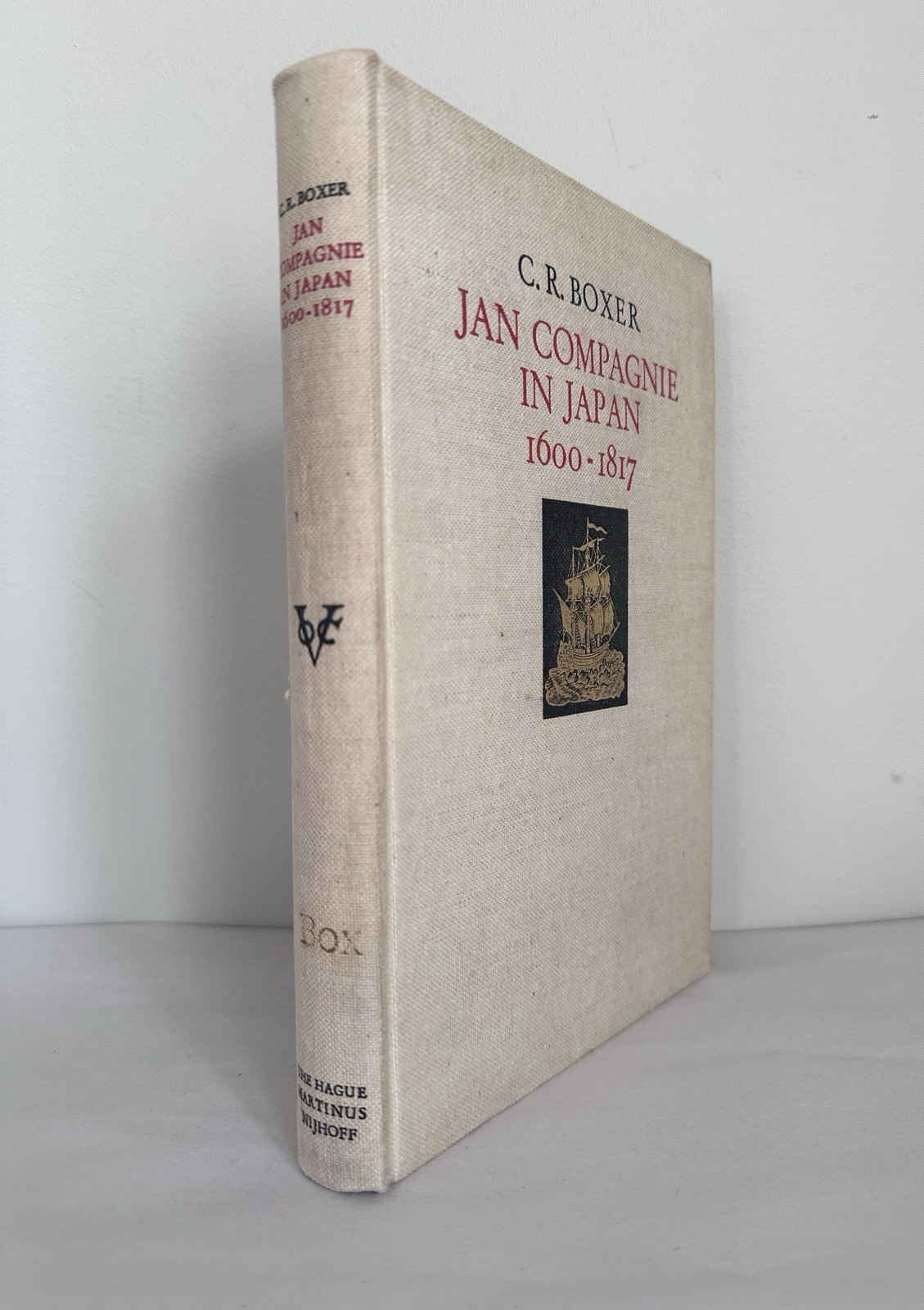 JAN COMPAGNIE IN JAPAN 1600-1817 C.R. Boxer 1936, Scarce 1st Ed. HC
