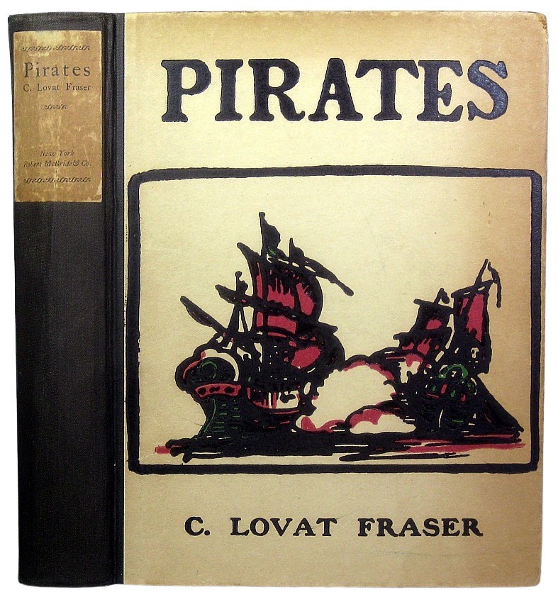 1922 Antique PIRATE HISTORY BOOK Blackbeard CAPTAIN KIDD Buccaneers MARITIME Sea