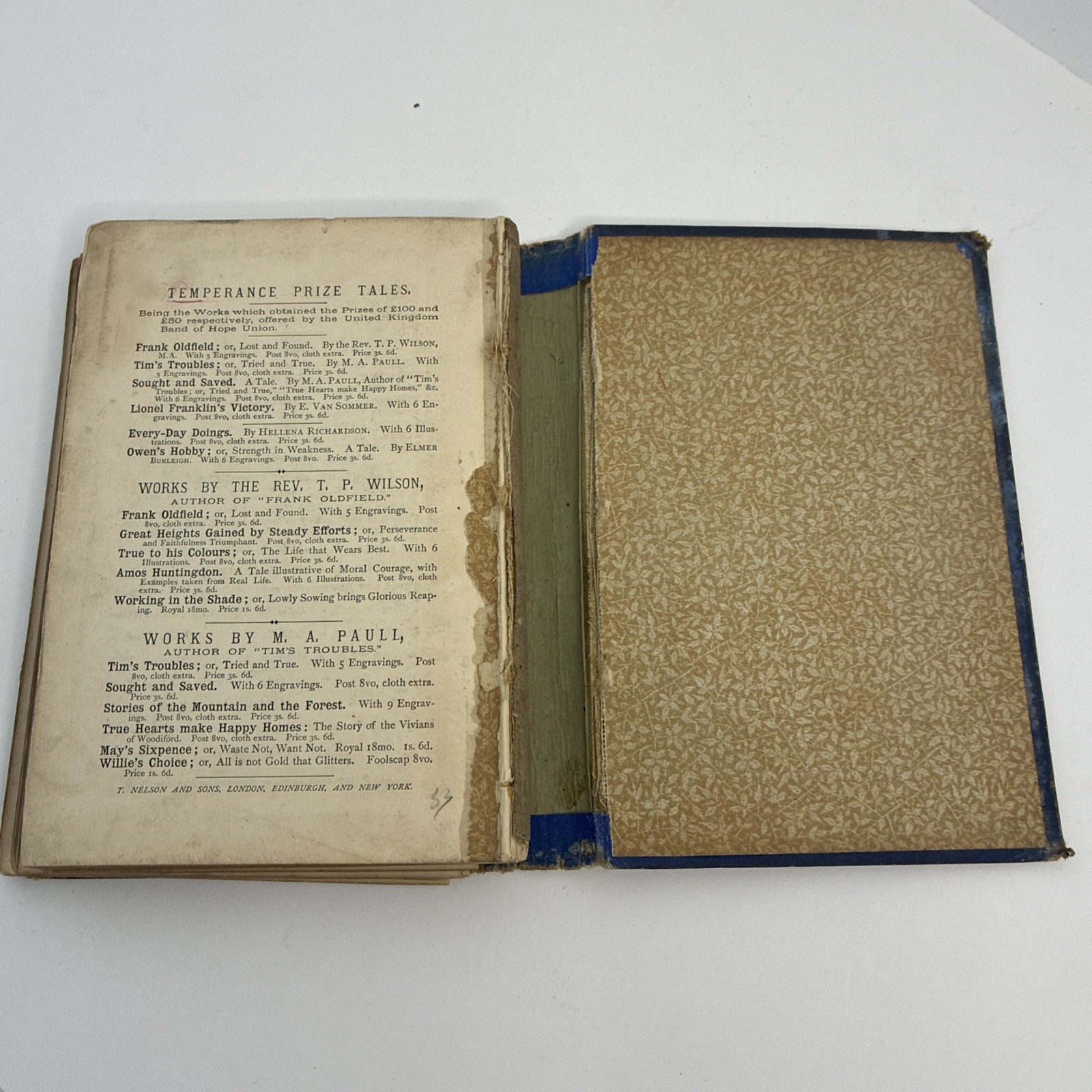 The Crown of Success/Four Heads to Furnish By A.L.O.E. Hardback Antique Book
