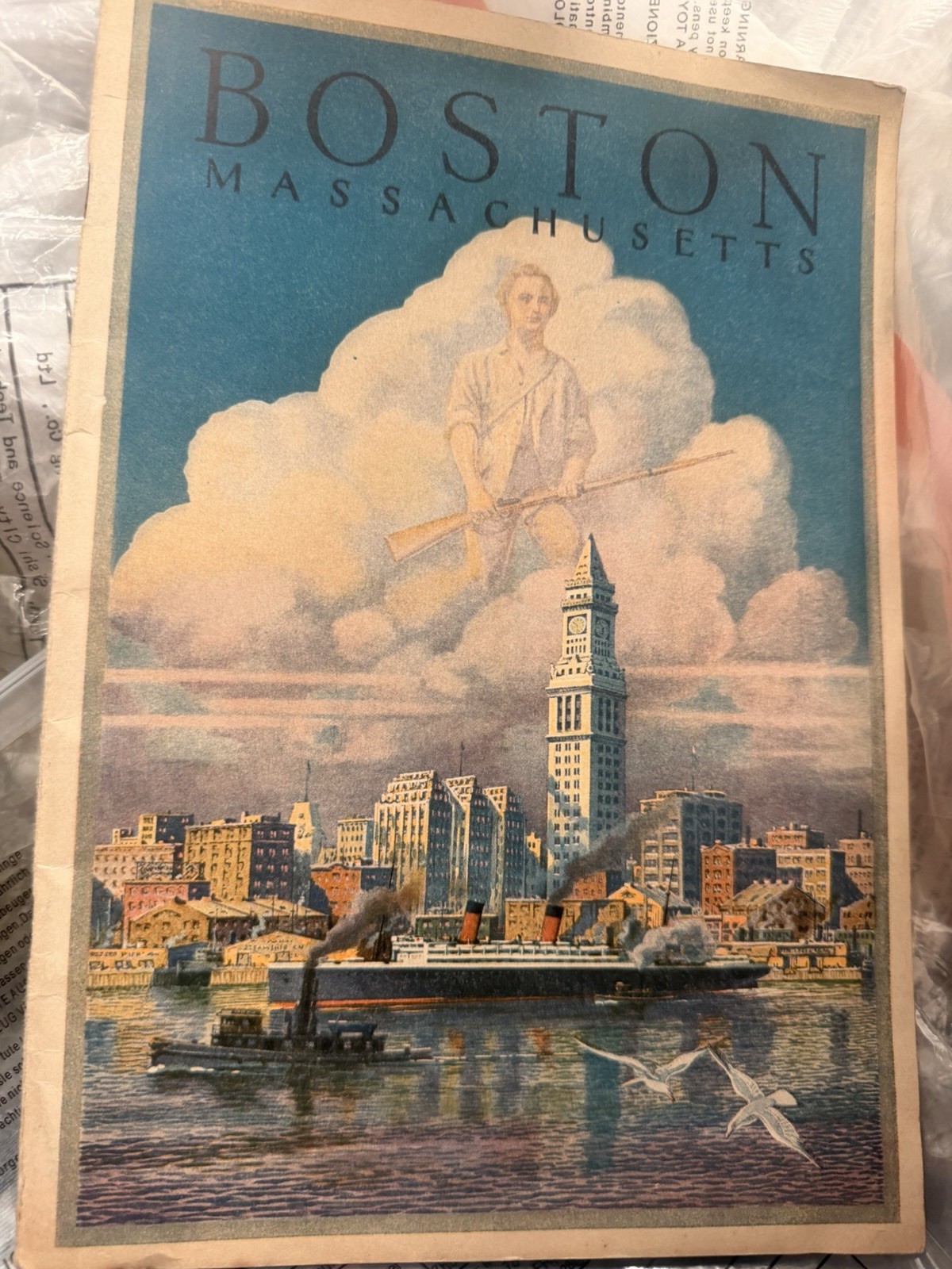 BOSTON MASSACHUSETTS (Maps, Photos,Info) 64 Pg Southgate Press 1931
