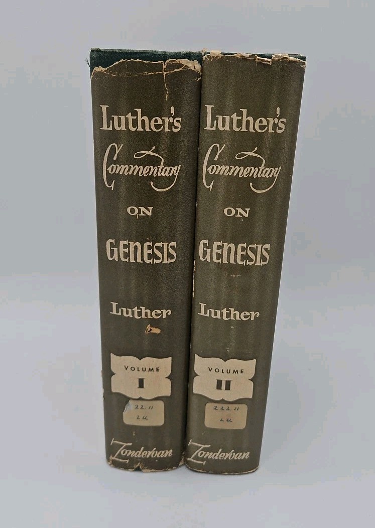 Luther’s Commentary on Genesis Vol. 1 & 2 by Martin Luther Translated By Mueller