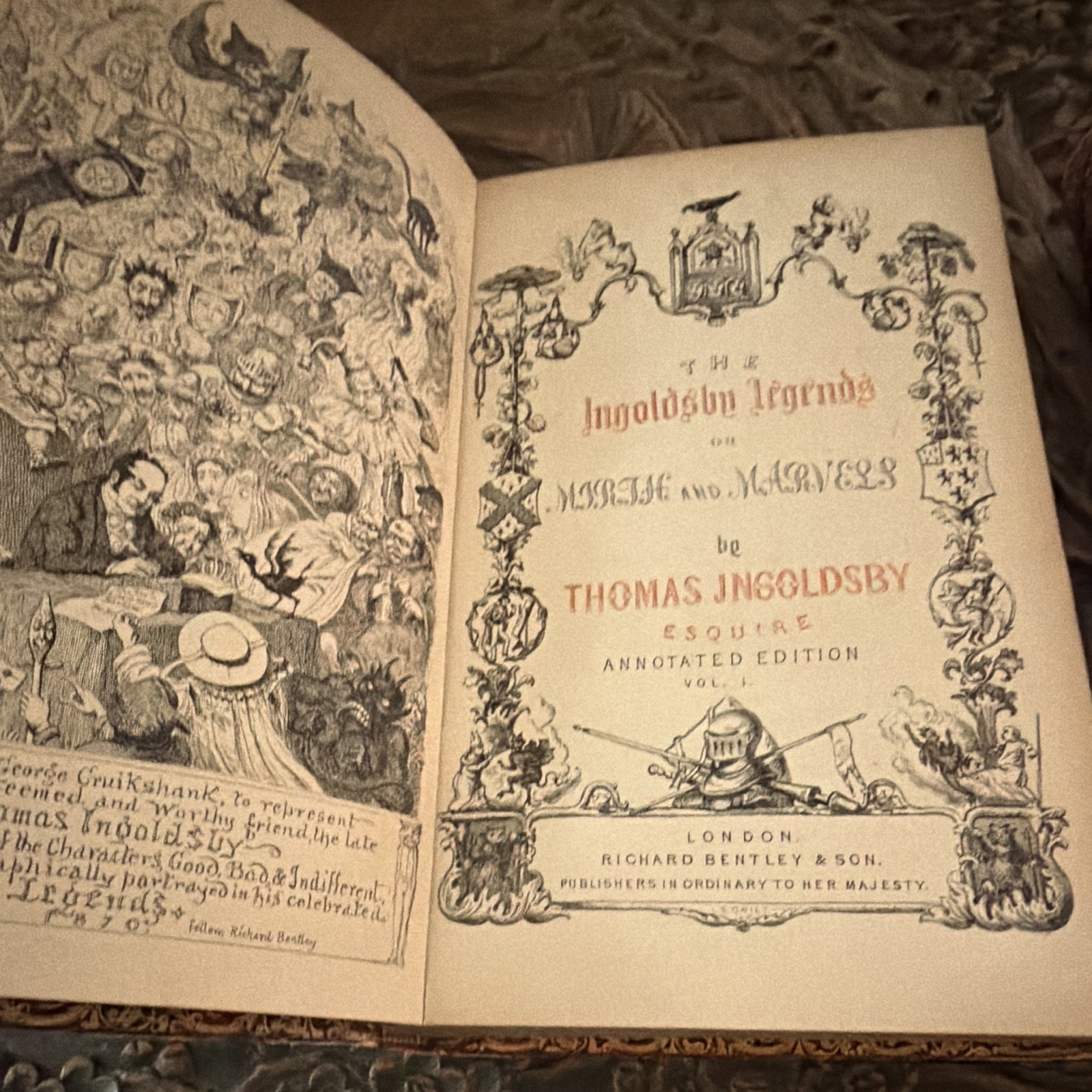 Thomas Ingoldsby The Ingoldsby Legends Illus Leather Richard Bentley London 1876