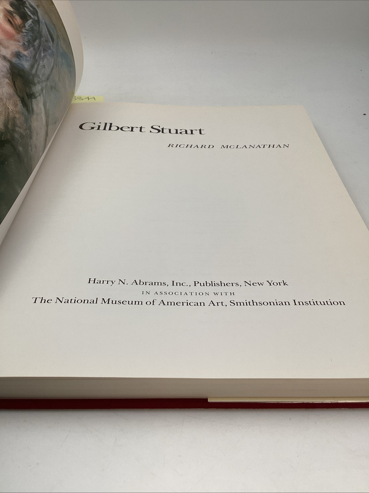 Gilbert Stuart 1st Edition Richard McLanathan Harry N. Abrams Inc Illustrated