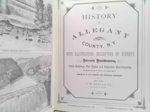 1806. History of Allegany County, N.Y. With Illustrations Descriptive of…