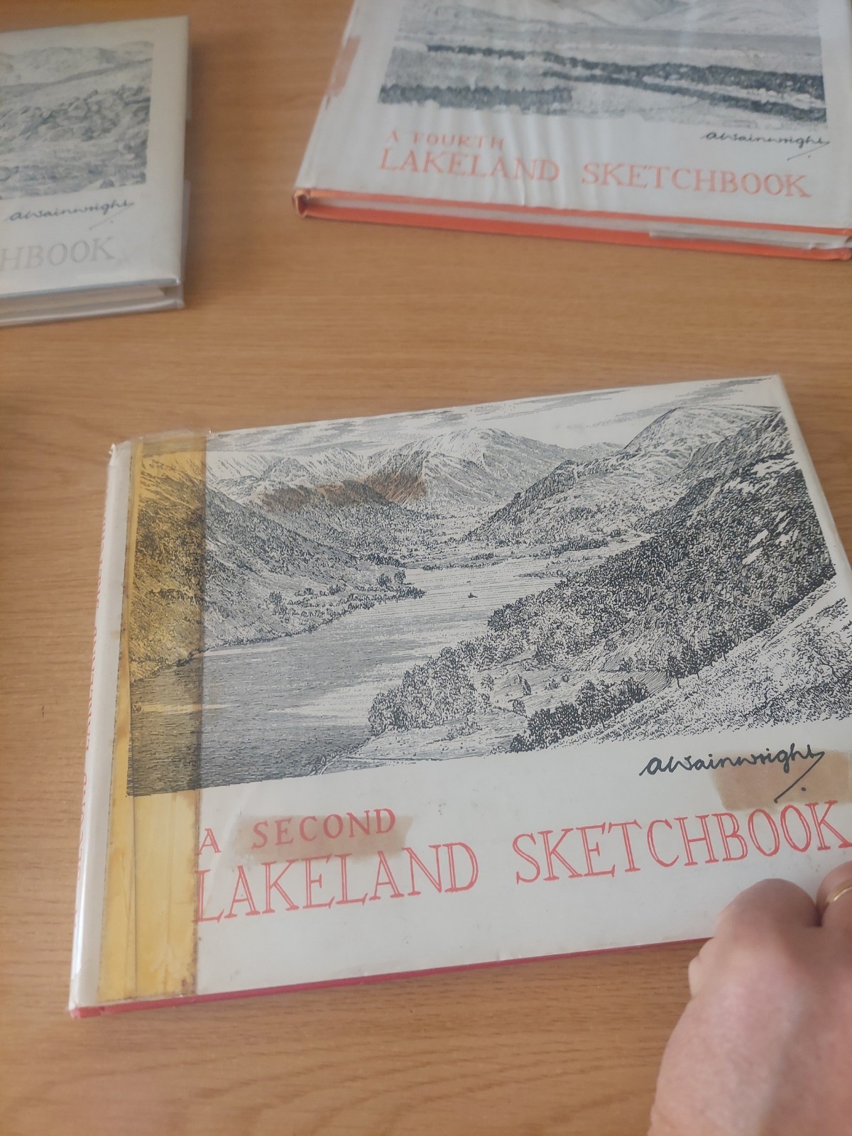 4 Lakeland Sketchbooks by A Wainwright -1st Westmorland Gazette Vols 2,3,4 & 5