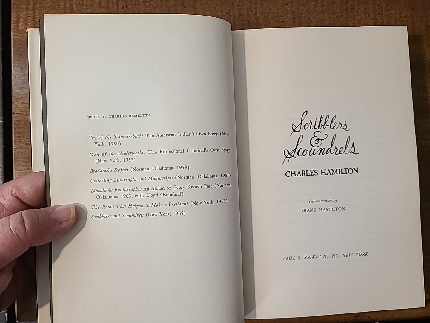 Scribblers & Scoundrels by Charles Hamilton 1968 HC Very Good Condition