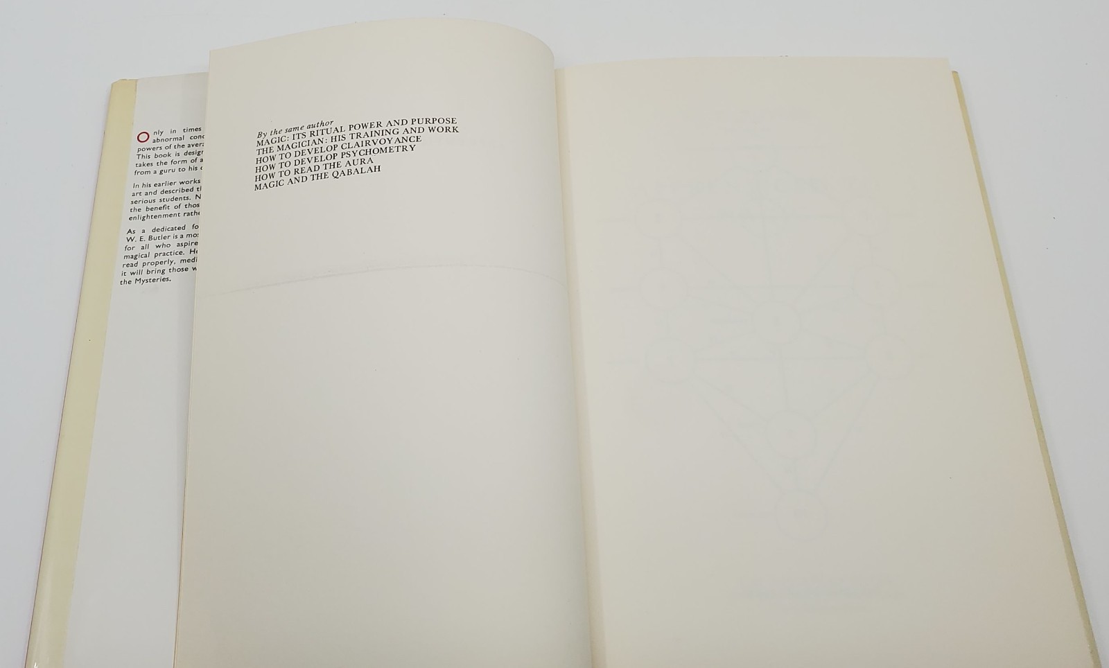 Apprenticed To Magic W. E. Butler 1962 Edition 1972 3rd Impression Aquarian Pres