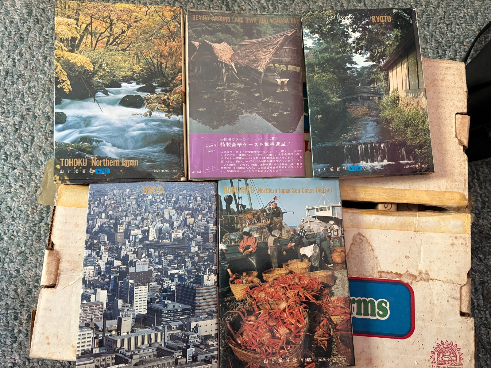 Lot of 5 Yamakei Color Guide, HC DJ Japanese Architecture VG