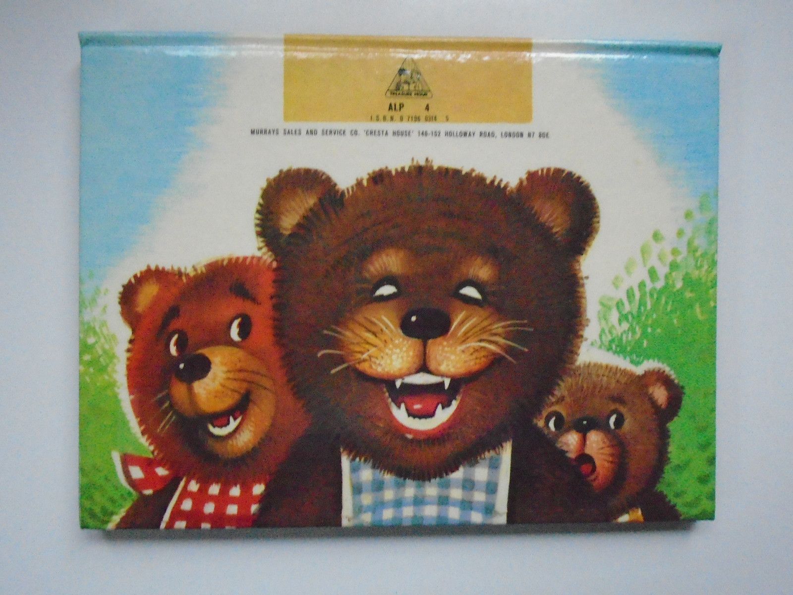 Goldilocks, Pop Ups with Moving Figures, Kubasta, Murrays Sales, 1974
