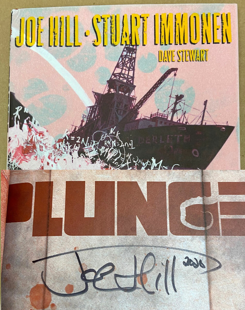 Joe Hill PLUNGE Immonen Signed first edition hardcover Hill House Comics COA