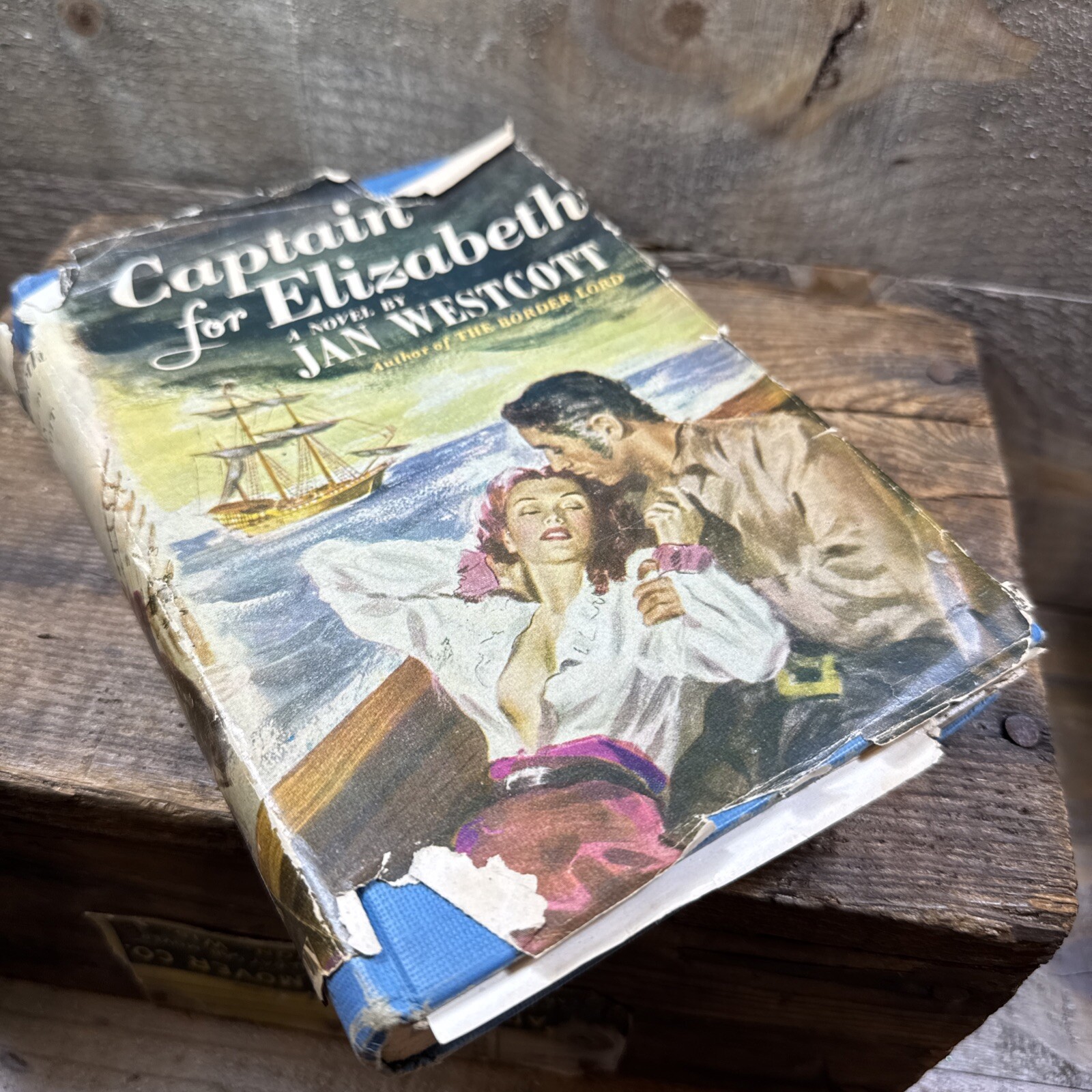 VTG 1948 Captain for Elizabeth by Westcott, Hardcover with DJ, Crown Pub.