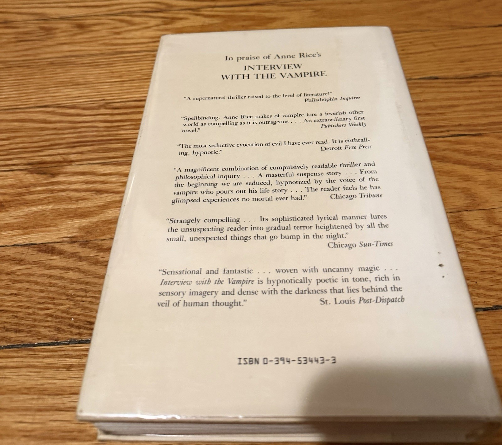 Anne Rice Original 3 Vampire Chronicles First Editions – SIGNED Knopf