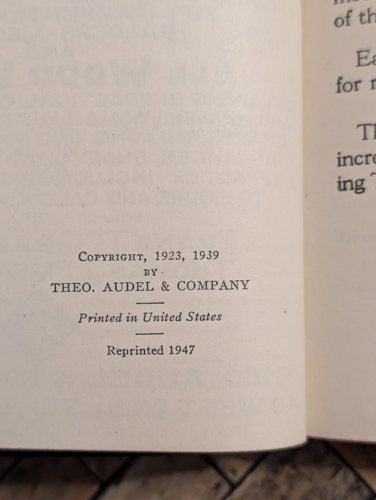 Audels Carpenters & Builders Guide #2 – Vtg 1947 Book – Construction Wood Worker