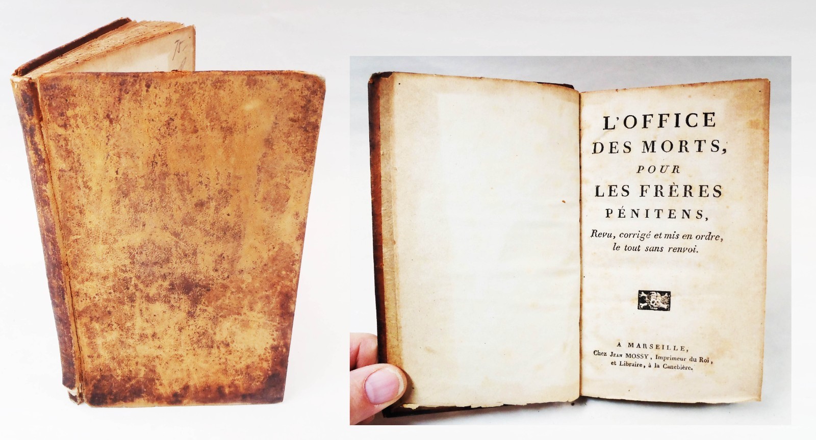 1700s Rare Book: L’OFFICE DES MORTS / THE OFFICE OF THE DEAD (French) _zp