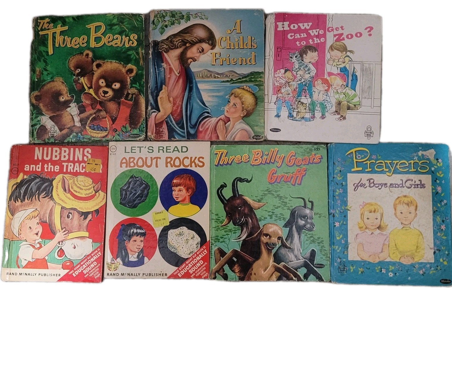 Vtg Lot Of 7 Tell a Tale Children Books