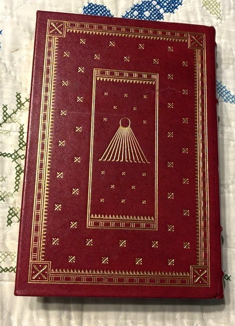 FRANKLIN LIBRARY Signed Ltd Edition – A God Against The Gods- Allen Drury 1981