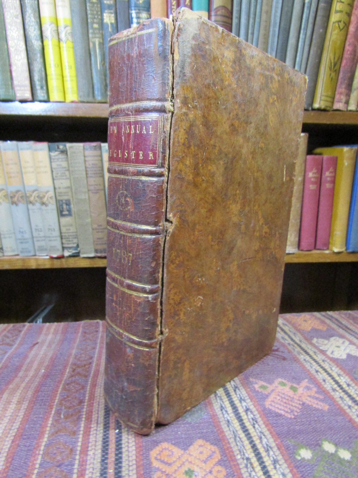1788 NEW ANNUAL REGISTER FOR 1787 & Rare U.S. CONSTITUTION Signed Robert Y Hayne