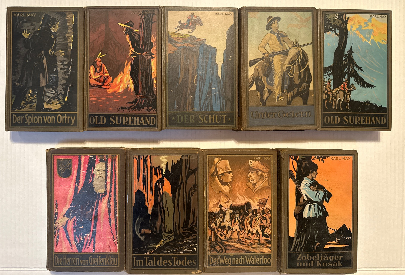 (9)- Karl May volumes Written in German Karl May Verlag Bamberg publishing BOOKS