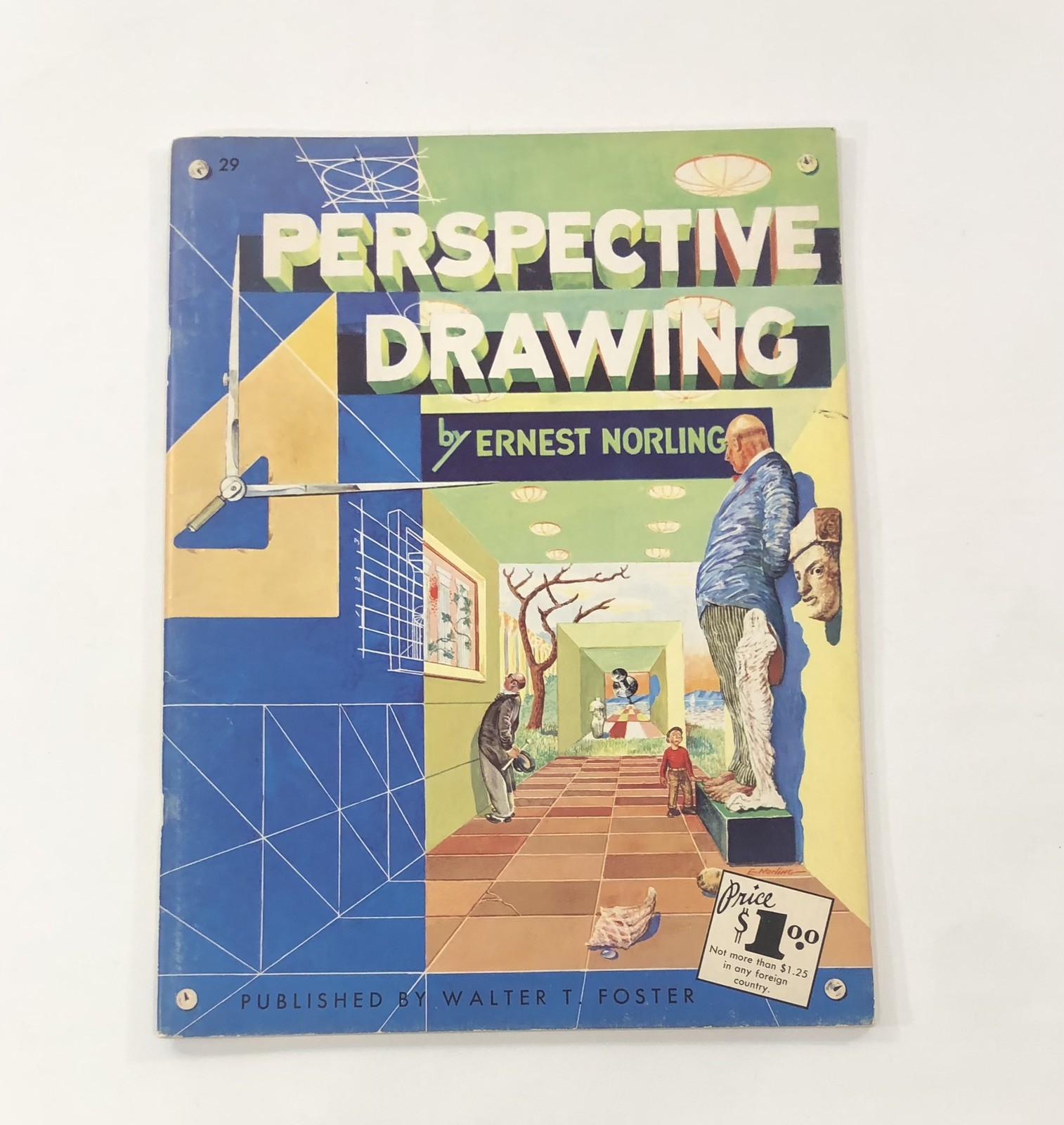 Perspective Drawing By Ernest Norling, Walter T Foster How To Draw Series Vtg