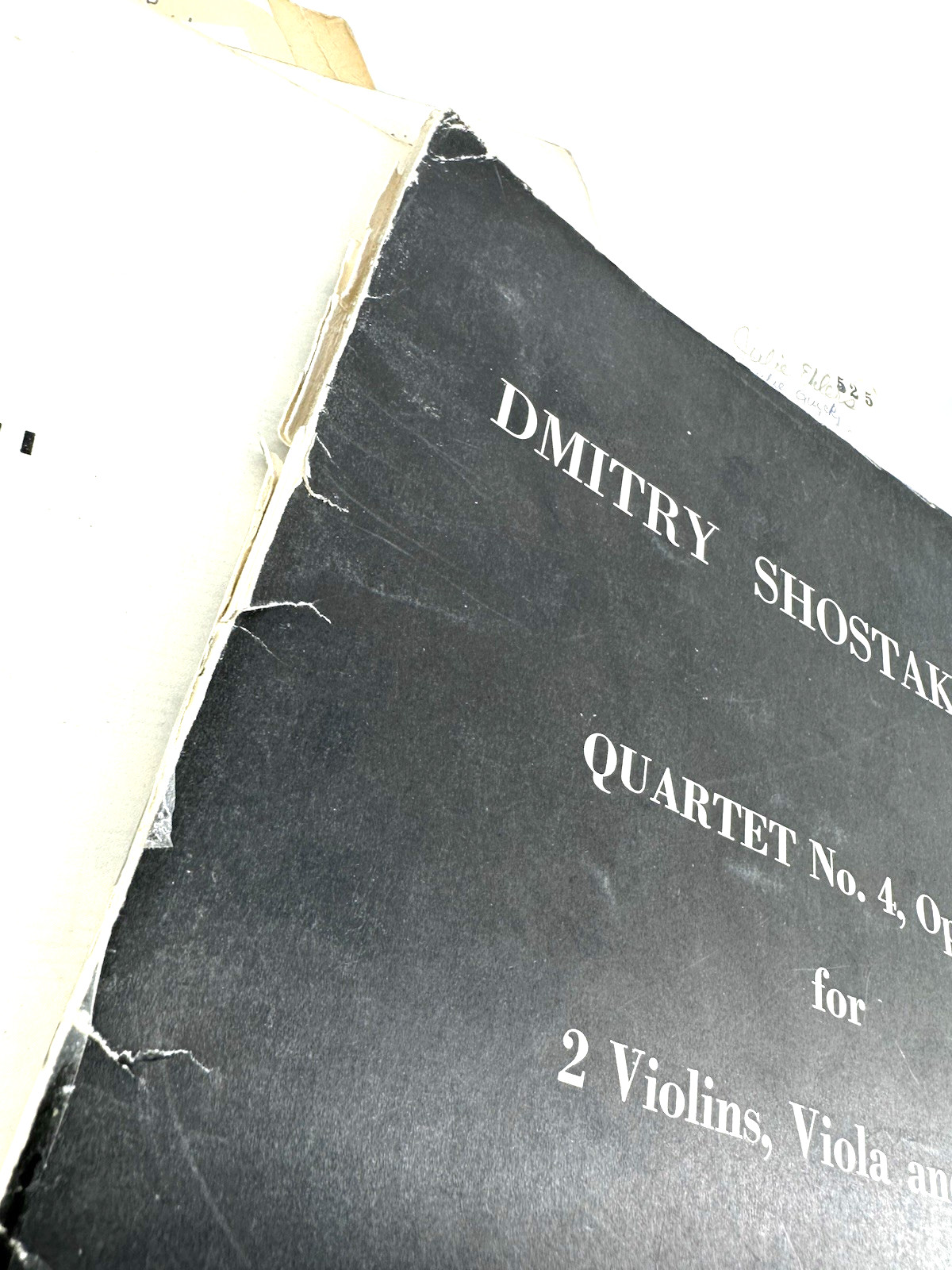 1962 Shostakovich String Quartet No 4 Op 83 Musica Rara Score Complete Parts