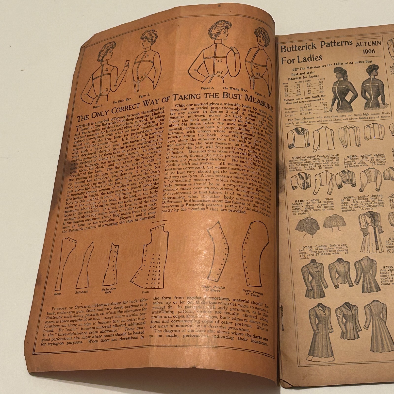 Butterick 1906 Sewing Pattern Catalog Book Ladies Kids Mens Fashion & Designs