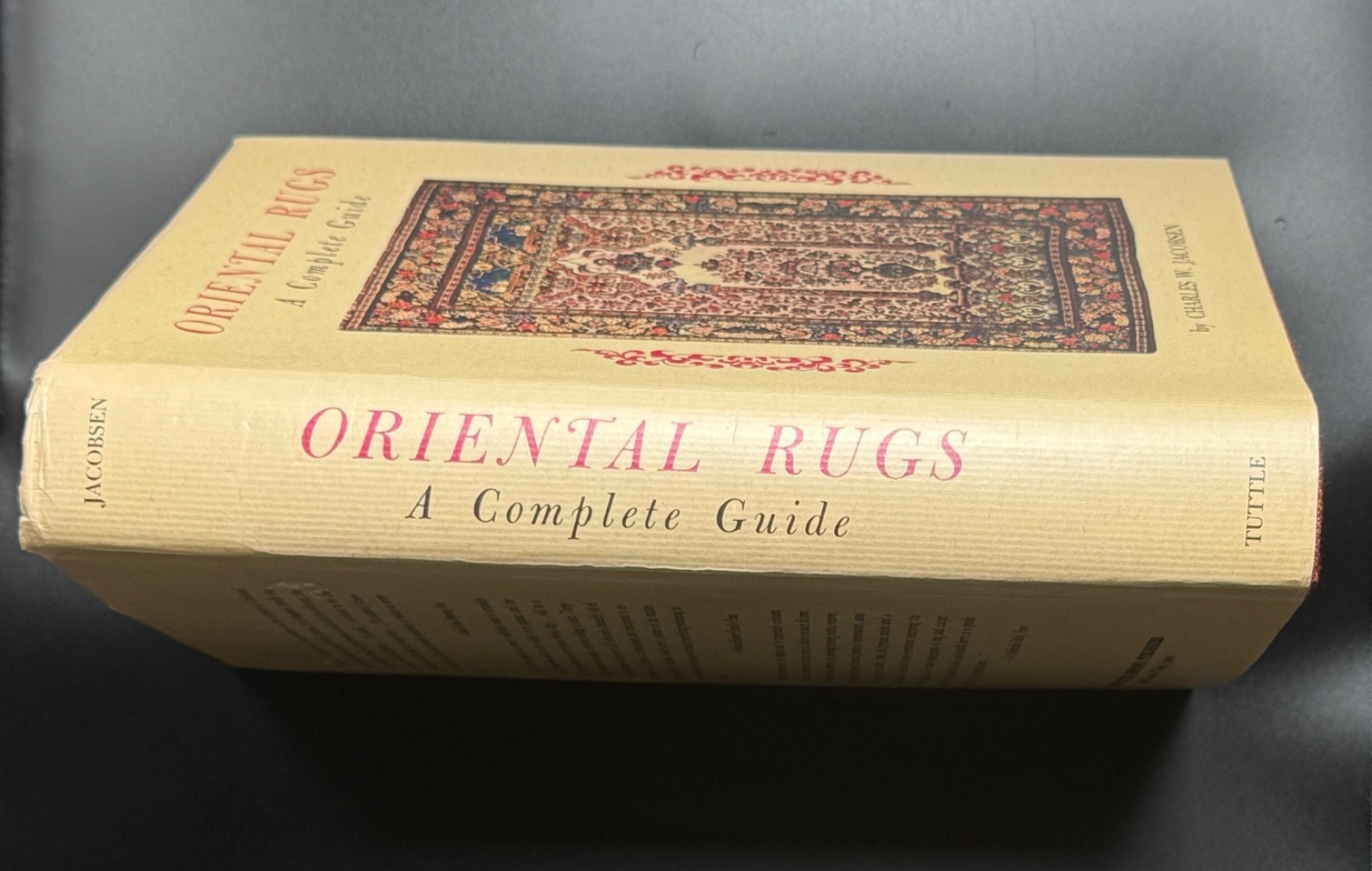 Oriental Rugs A Complete Guide Charles Jacobsen Tuttle 1978 Vintage Reference