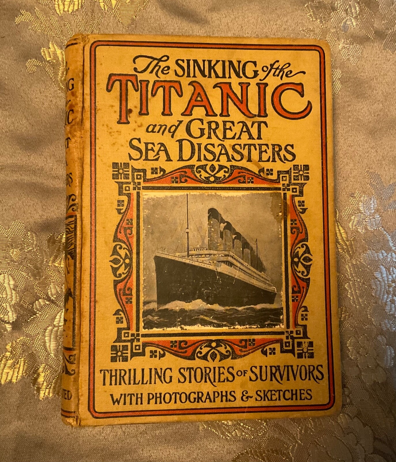 ~ IST ED 1912 LOGAN MARSHALL SINKING TITANIC GREAT SEA DISASTERS WHITE STAR LINE