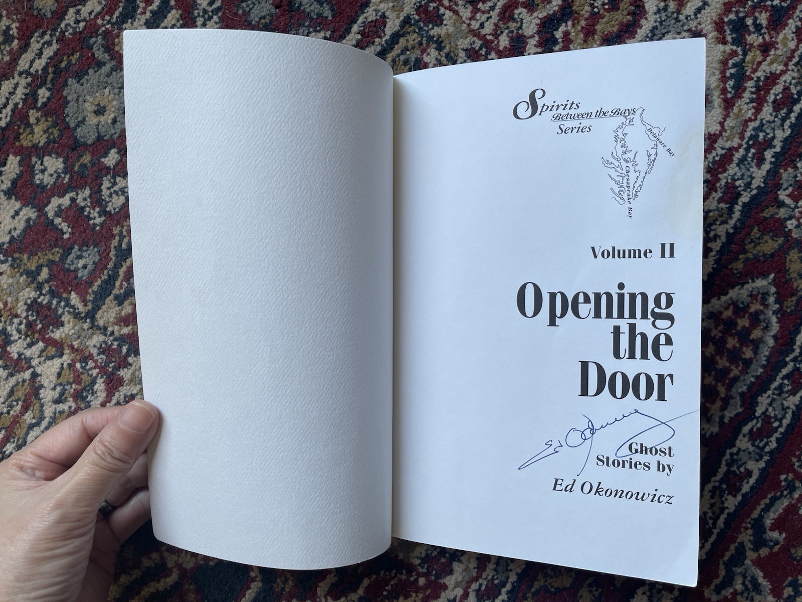 SIGNED Vintage Delmarva Ghost Stories – Opening The Door by Ed Okonowicz (1st)