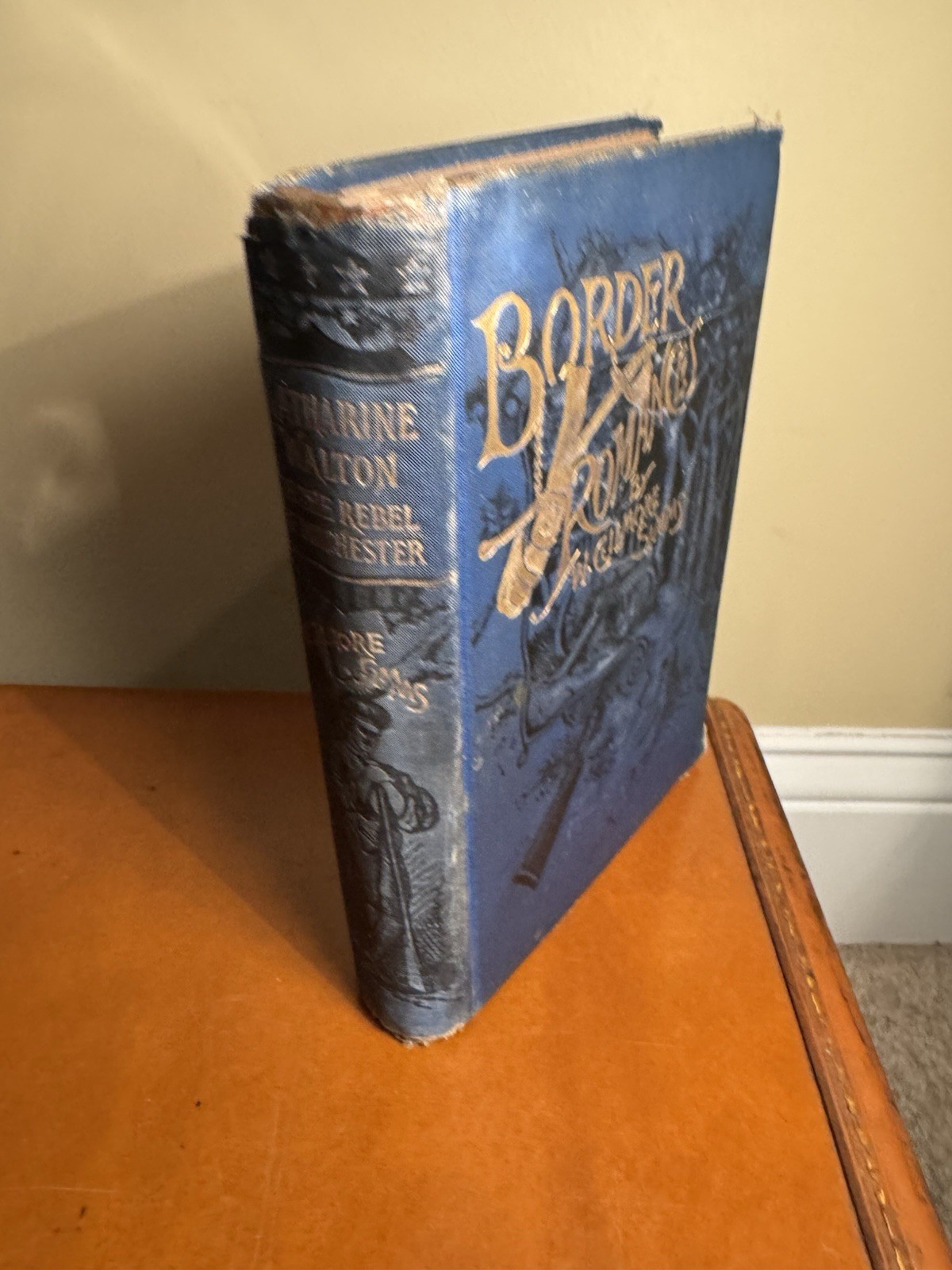 Antque Book Set-Border Romances-2 Pieces by W. Gilmore Simms-1890