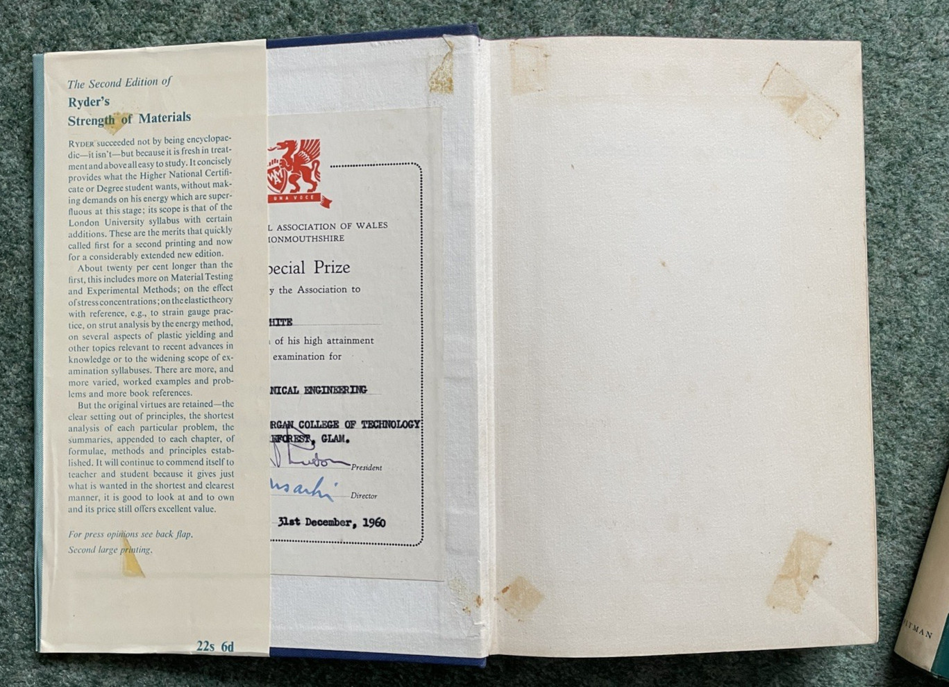 Strength of Materials, G.H. Ryder 1958 & Solution of Problems in S.A. Urry 1960