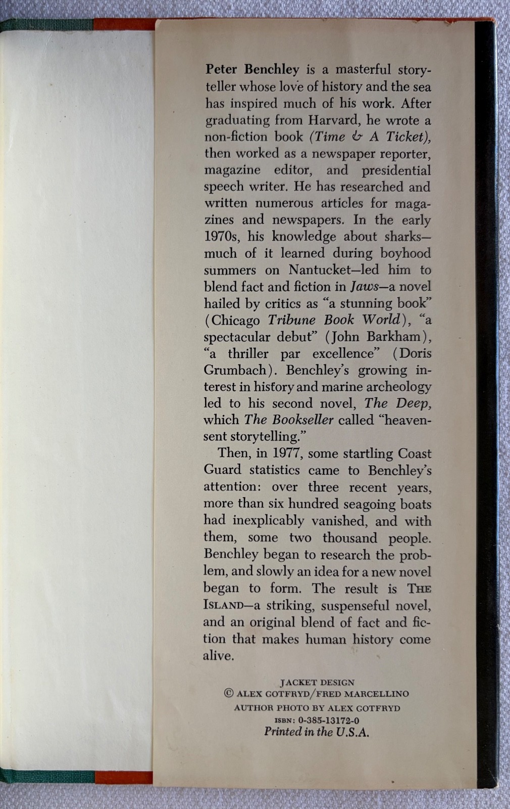 Peter Benchley, The Island, first edition hardcover (1979)