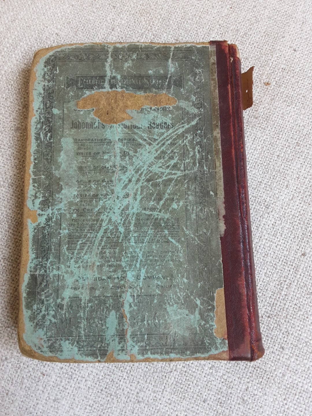 Vintage ‚Ray’s New Practical Arithmetic‘ Hardcover Book, 1877