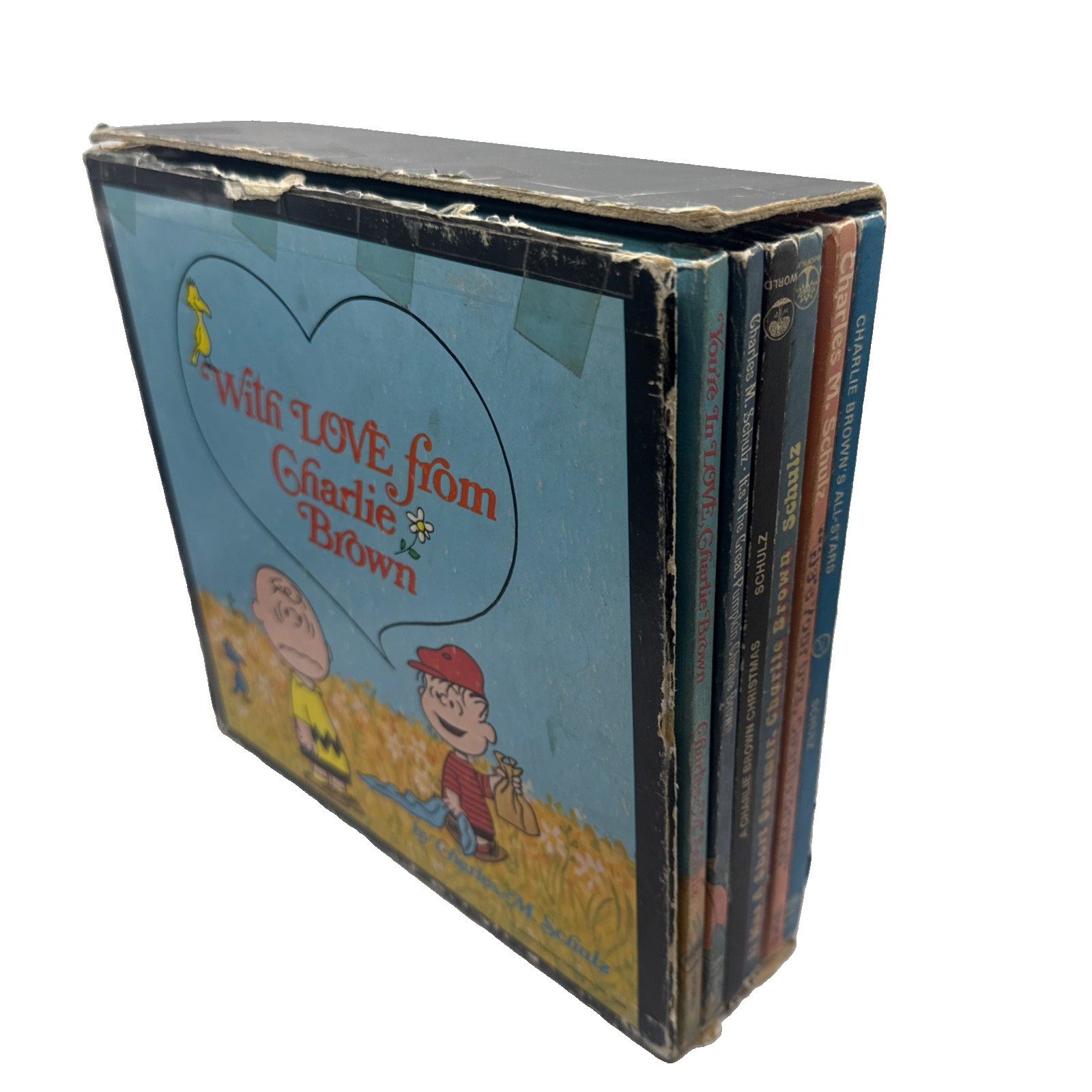 „With Love from Charlie Brown“ 6 Book set 1st Ed Charles M Schulz Peanuts Snoopy