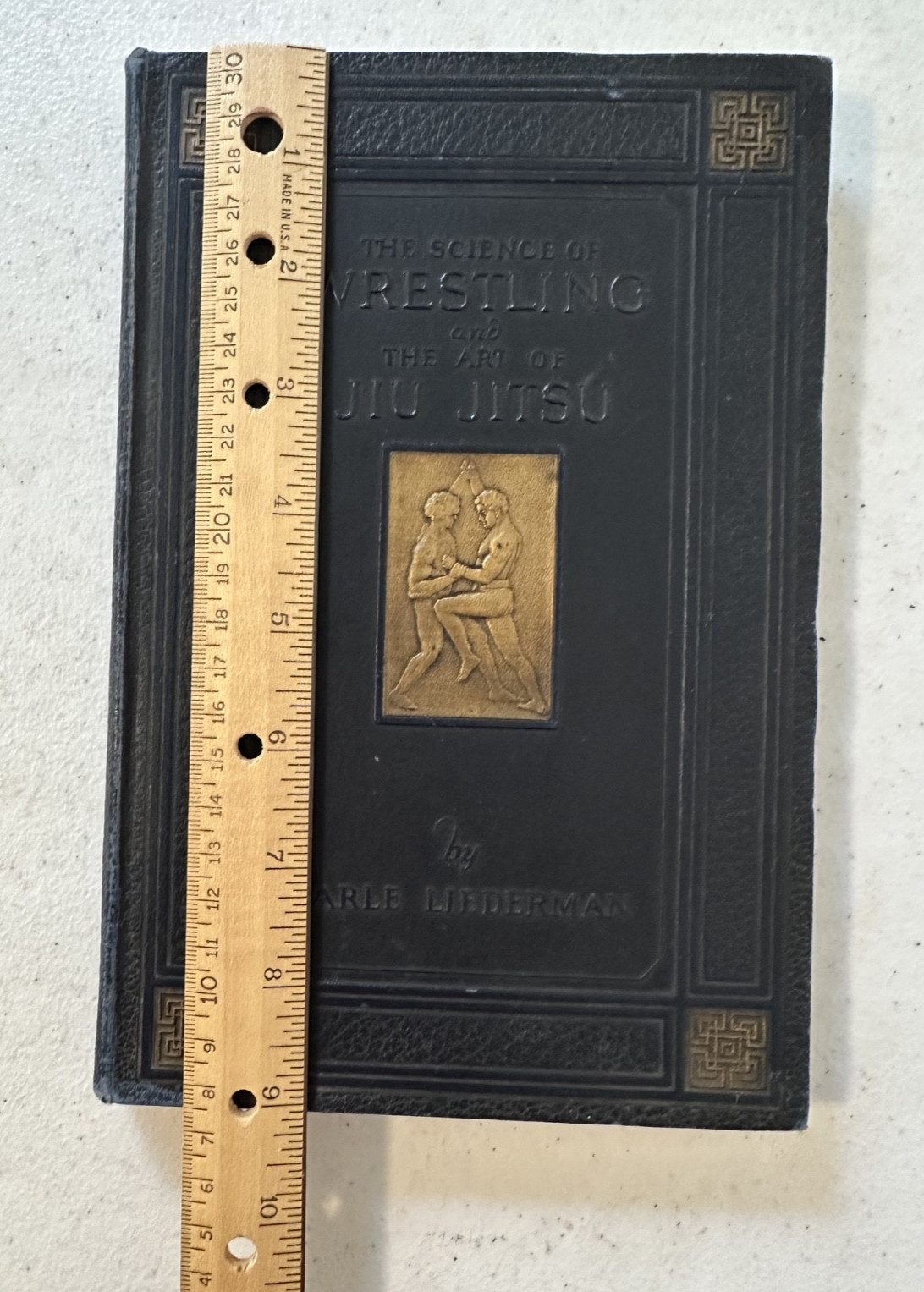 1923 1st ed Science of Wrestling and Art of Jiu Jitsu Liederman photos martial