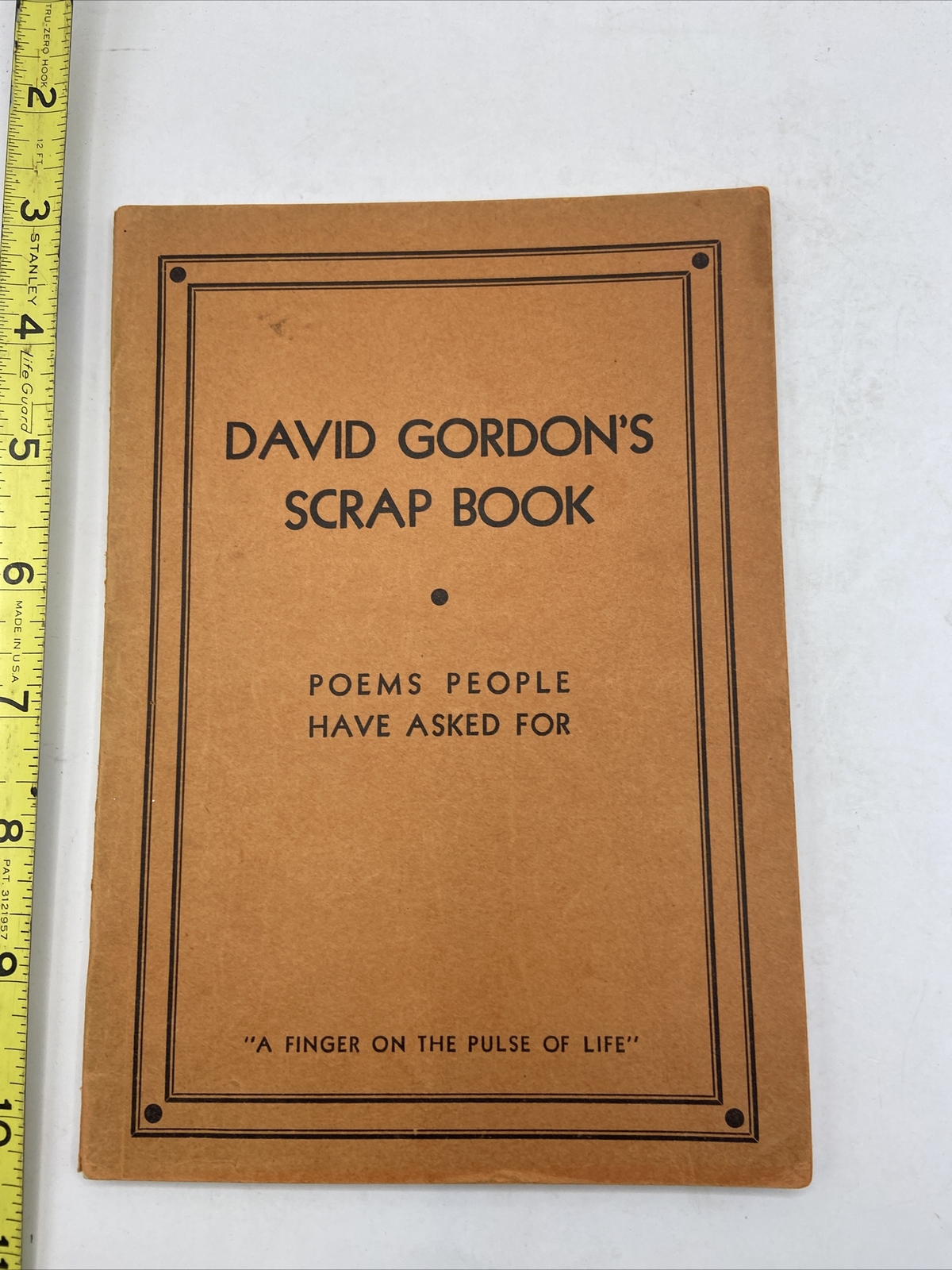 Vtg David Gordon’s Scrap Book Poems People Have Asked For PB Compilation Poetry