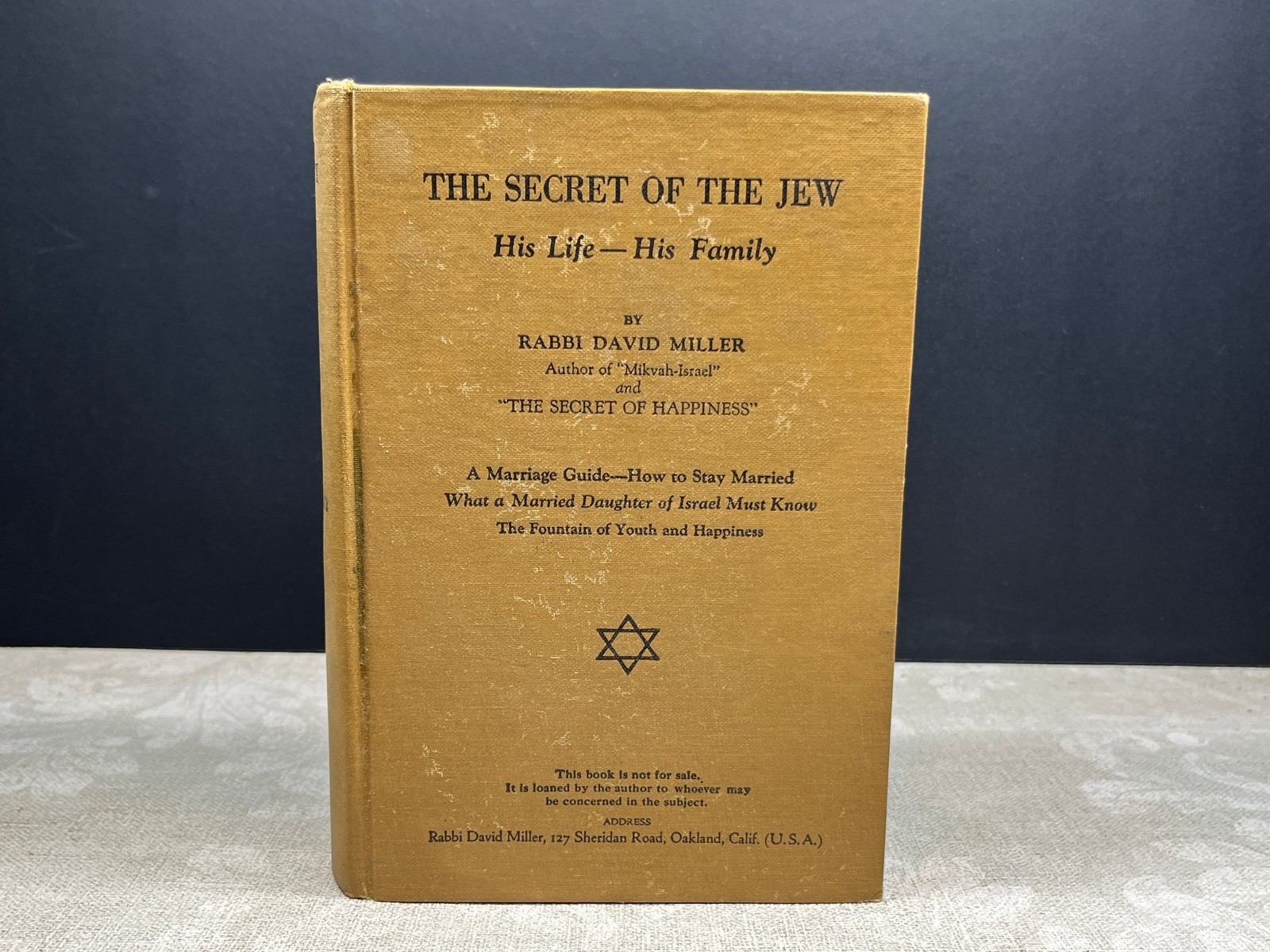 1938 The Secret Of The Jew by Rabbi David Miller Illustrated Rabbi David Miller