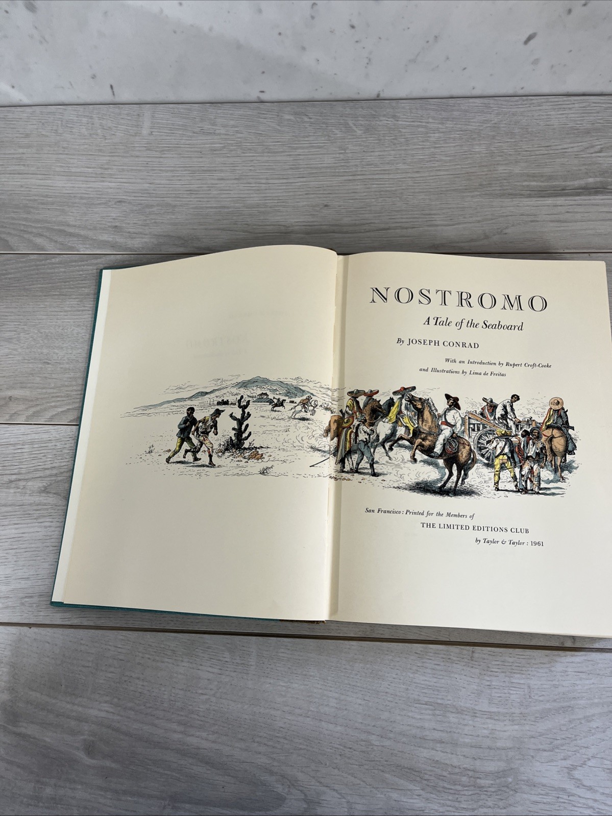 1961 Limited Edition Club Nostromo Joseph Conrad Signed By Illustrator #1094