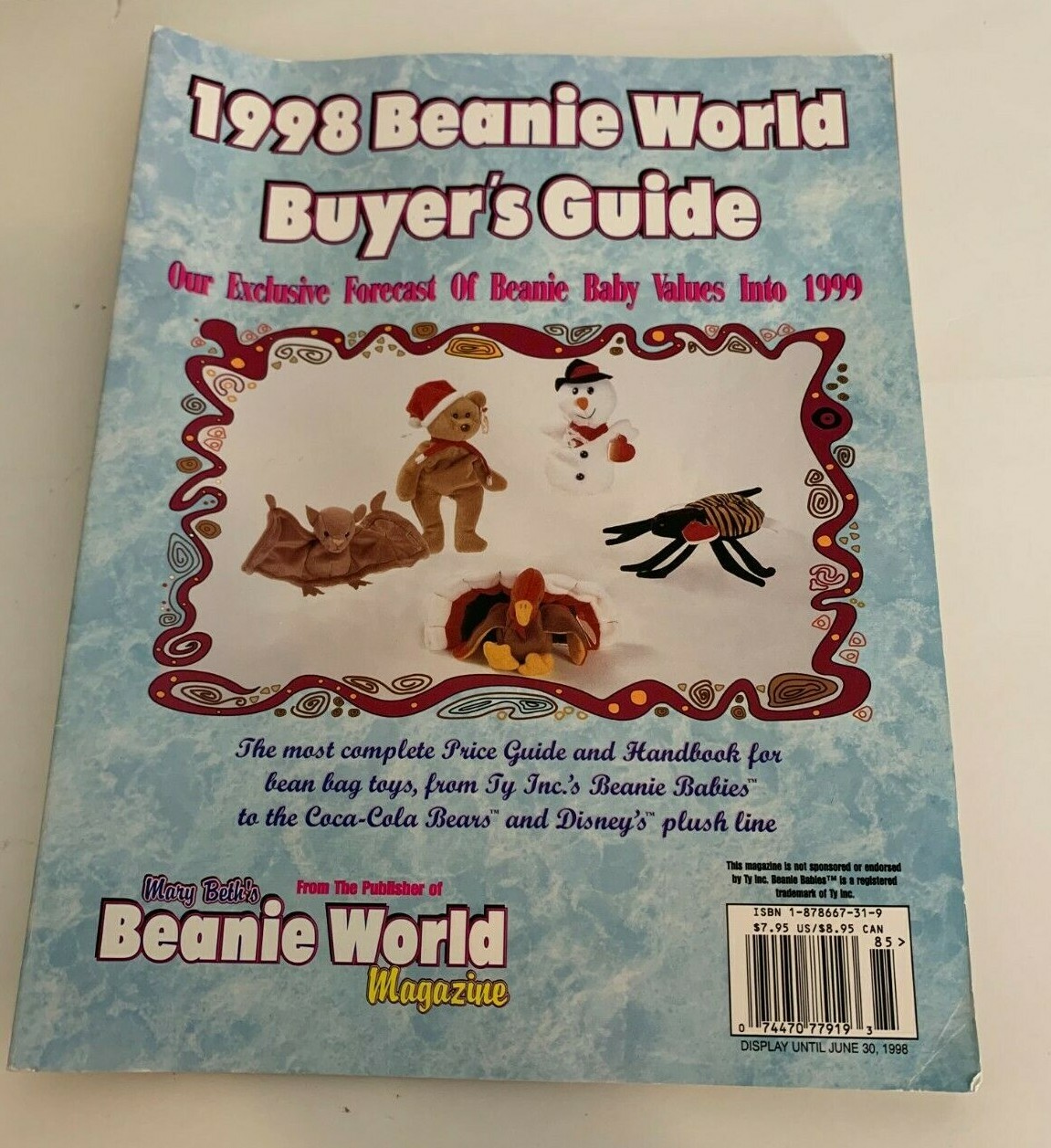 Beanie World 1998 Buyers Guide Beanie Babies Vintage June 30 1998 Magazine FAIR