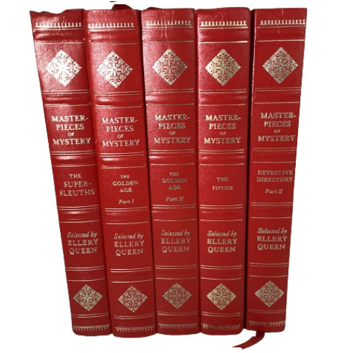Masterpieces of Mystery selected by Ellery Queen 1978 Set of 5 HC VG