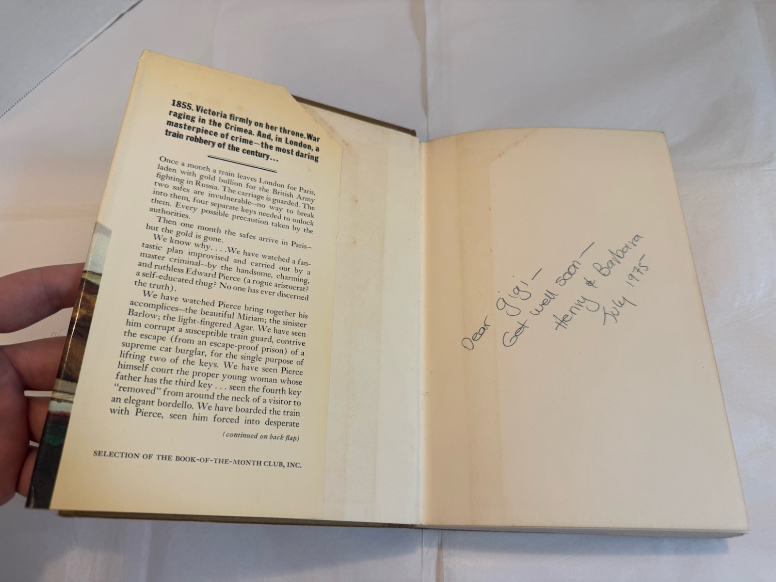 FIRST EDITION – Michael Crichton, The Great Train Robbery HCDJ 1975 VERY GOOD