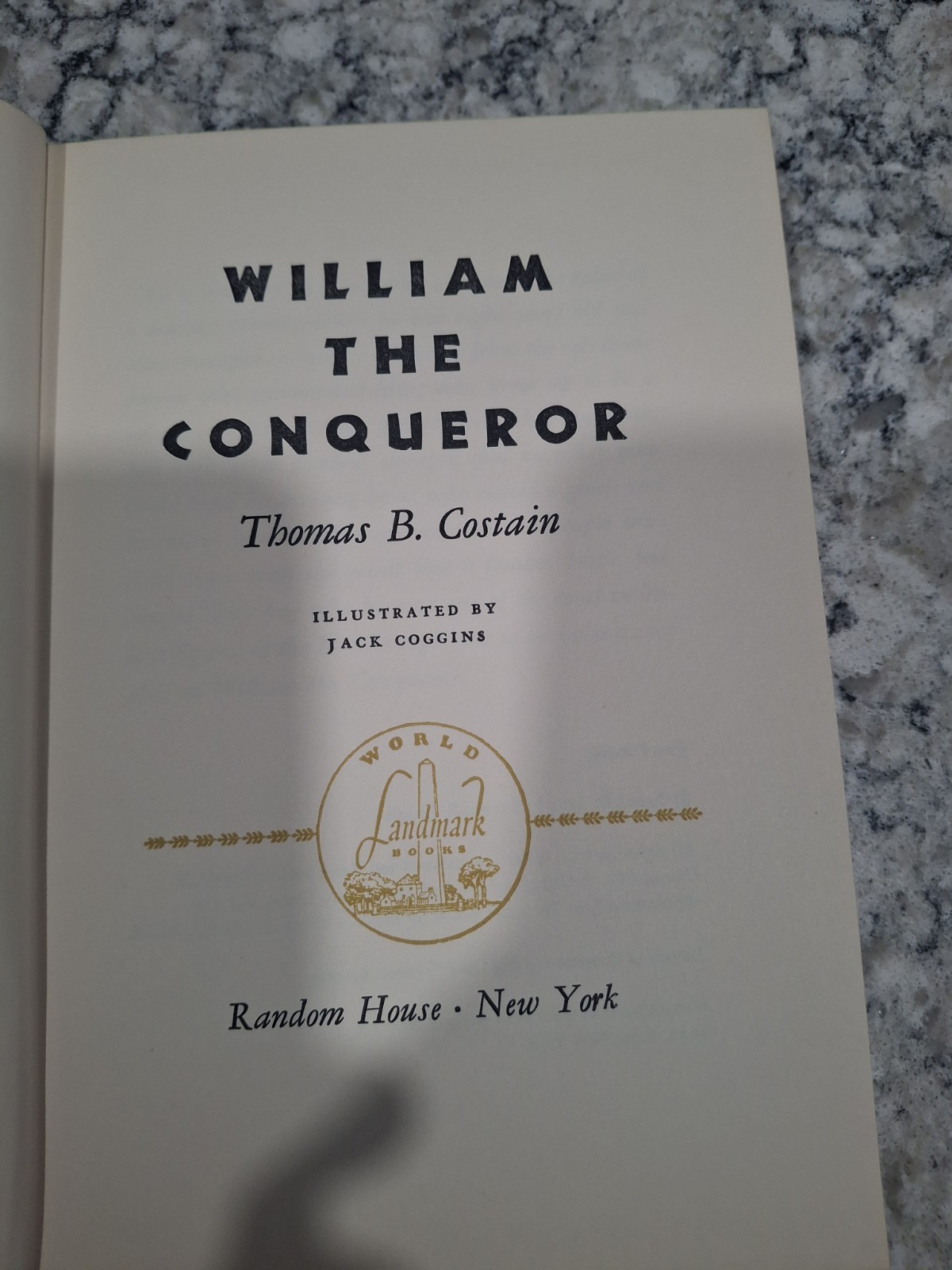 1959 – William the Conqueror, World History, 1st Printing