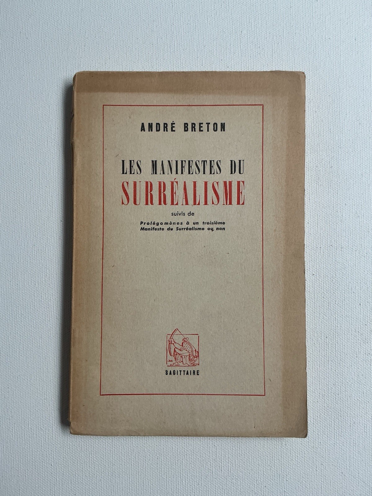 André BRETON „Les Manifestes du Surréalisme“ Rare 1947 French DADA SURREALISM