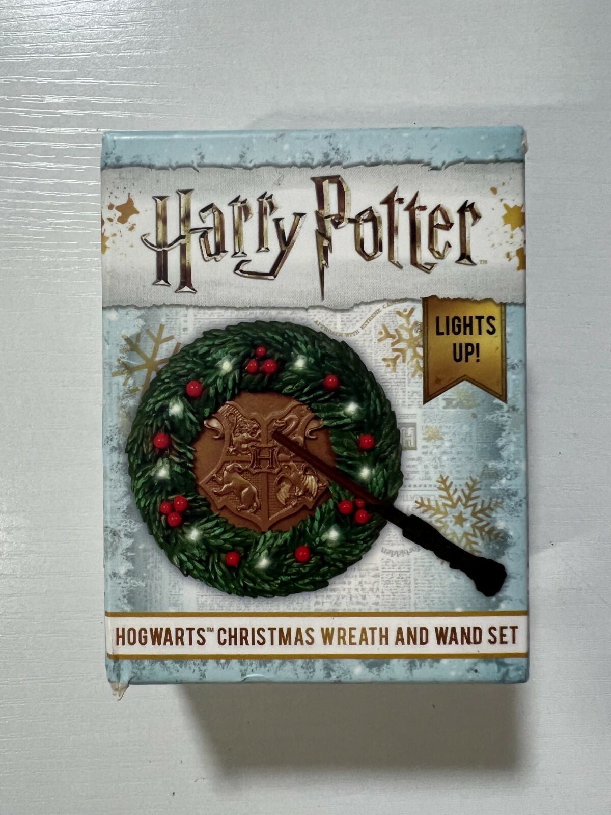 RP Minis Ser.: Harry Potter: Hogwarts Christmas Wreath and Wand Set : Lights Up!
