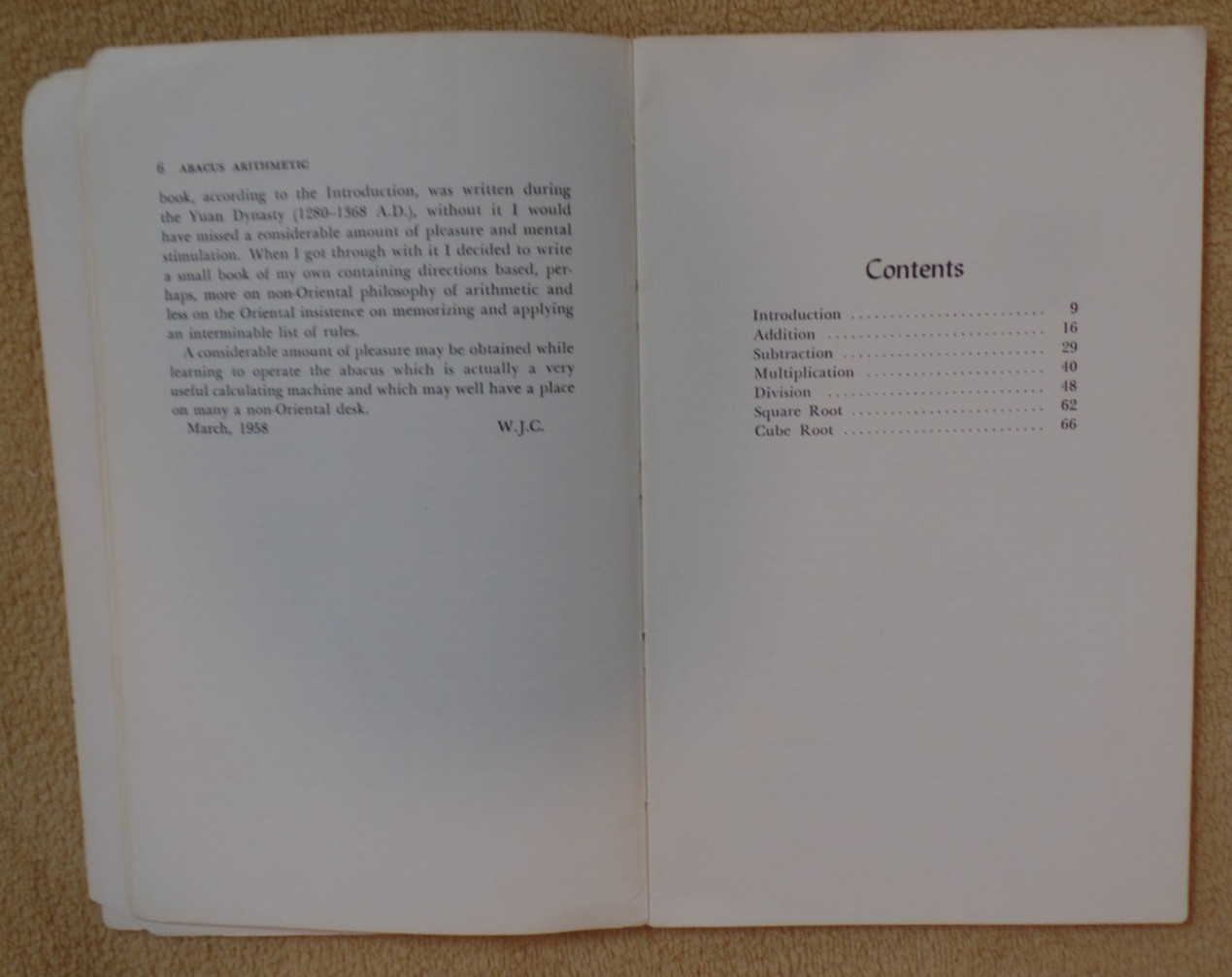 Abacus Arithmatic, Weldon J. Crook, SB, 1961, Pacific Books, Palo Alto CA