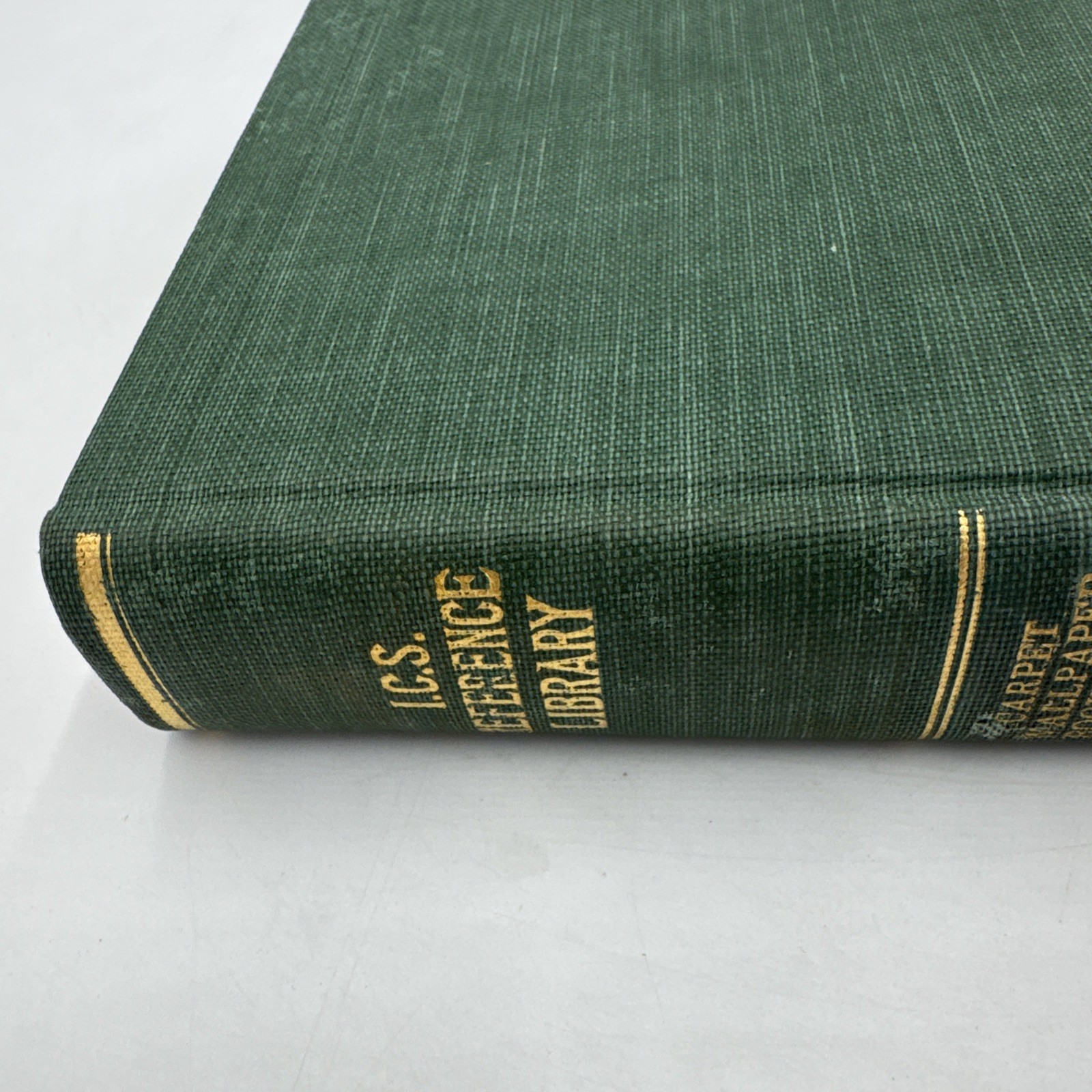 Antique 1905 ICS Reference Library Vol 8 Art Design Bookcover Carpet 1st Edition
