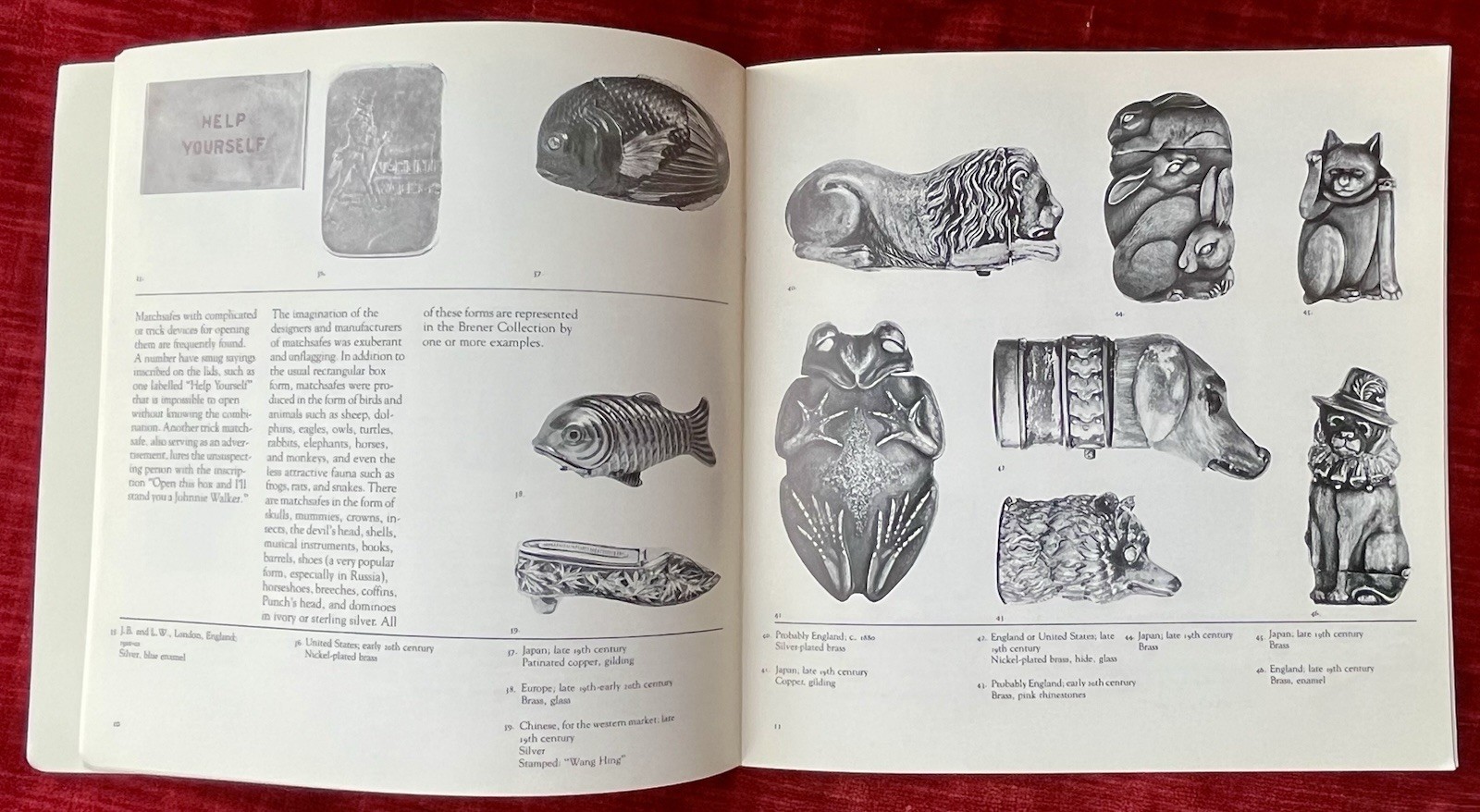 Vintage 1981 Book Matchsafes Cooper-Hewitt Museum Smithsonian Institution Design