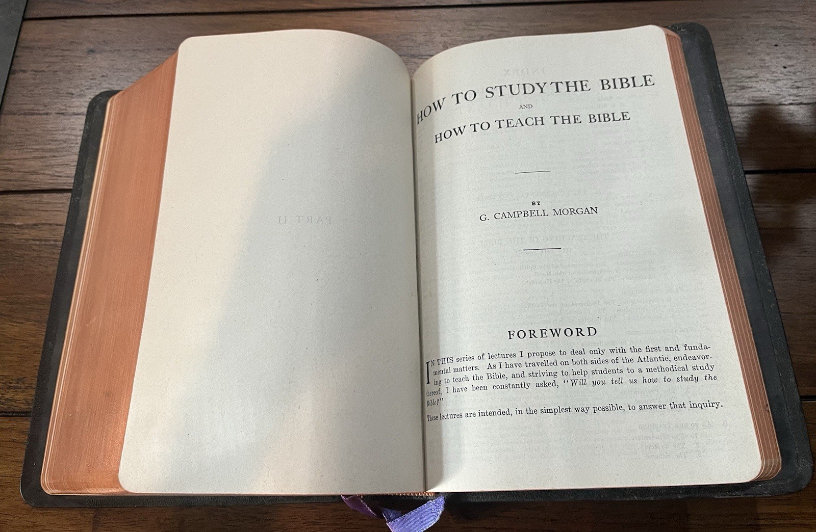 VTG The System Bible Study 1947 Revised Enlarged Edition Leather Bound Excellent