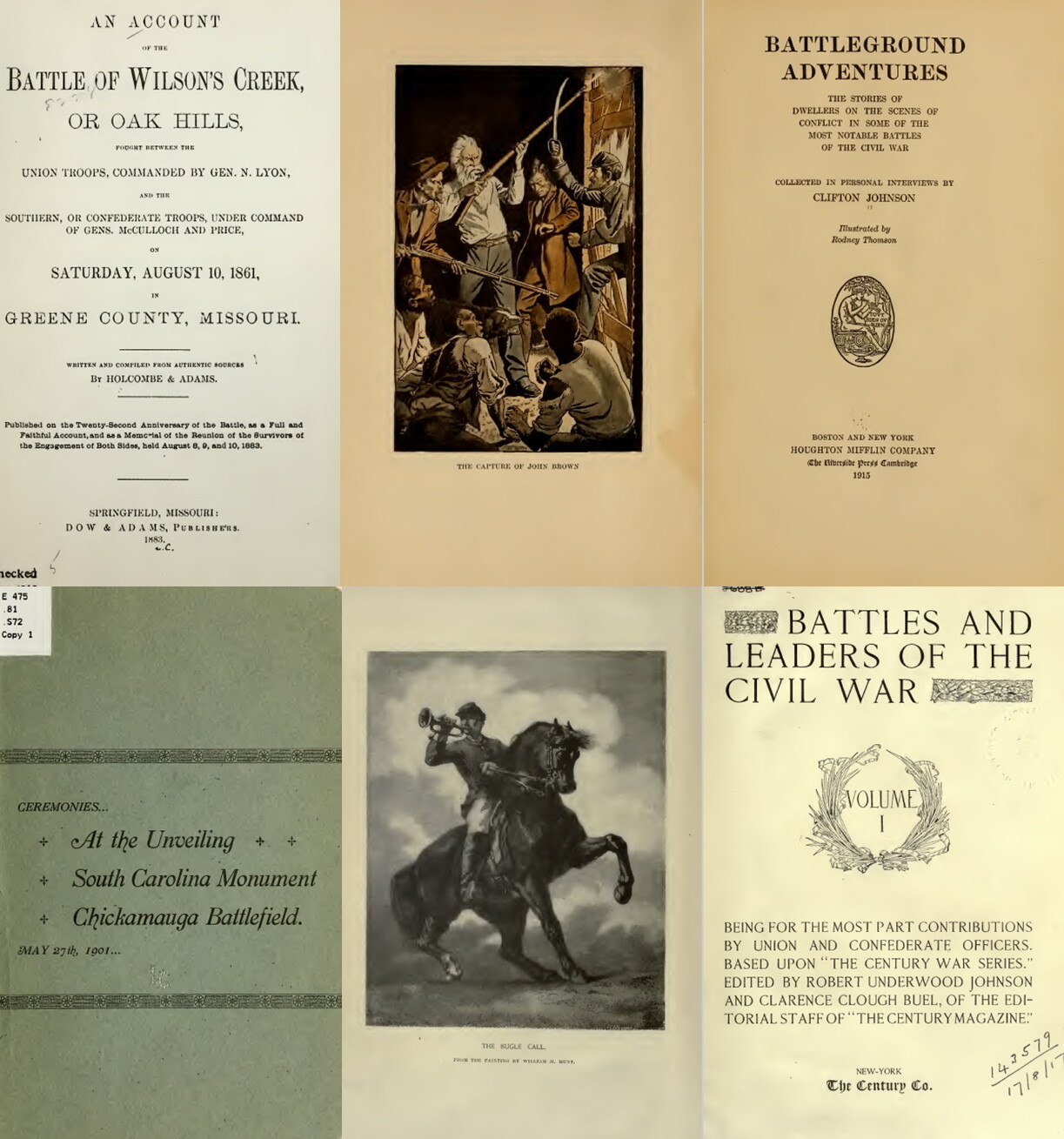 123 Old Rare Books on The Battles of The Civil War History Genealogy Vo.1 on USB