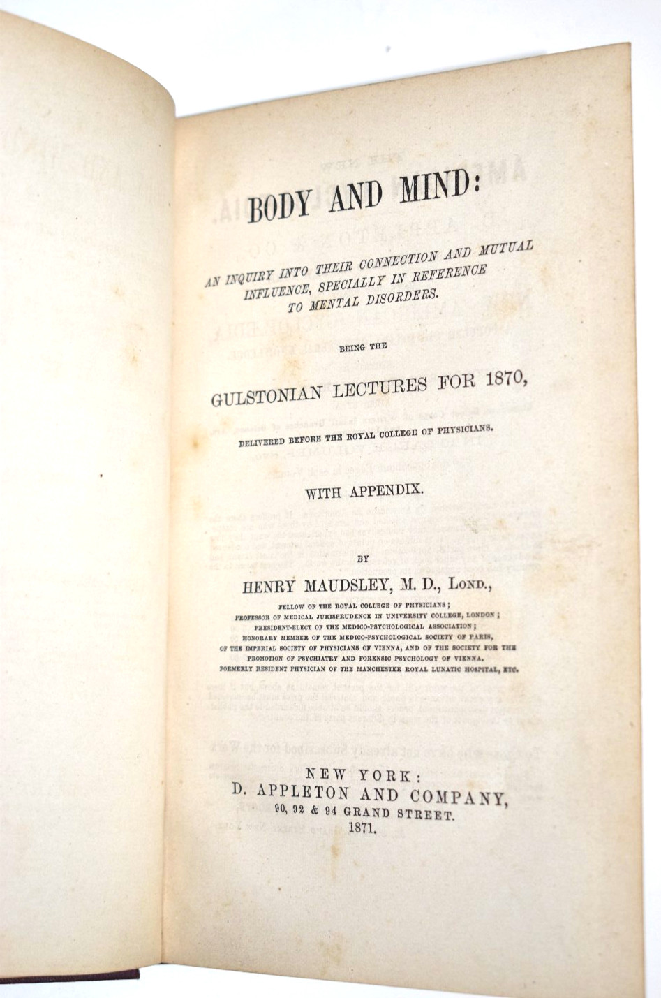 Body and Mind: An Inquiry Into Their Connection and Mutual Influence,…