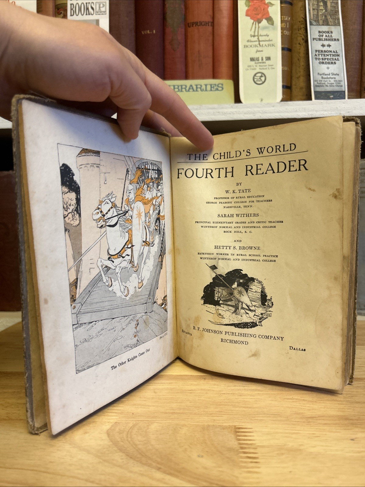 THE CHILD’S WORLD Fourth READER Reading Book Johnson Publishing 1917 HC